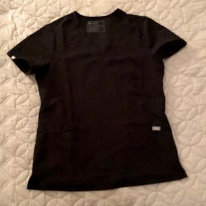 FIGS Women's Black Casma™ - Three-Pocket Scrub Top - S / Black